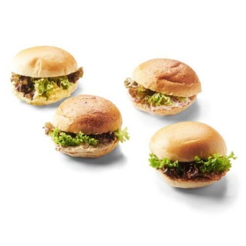 Zachte broodjes salades